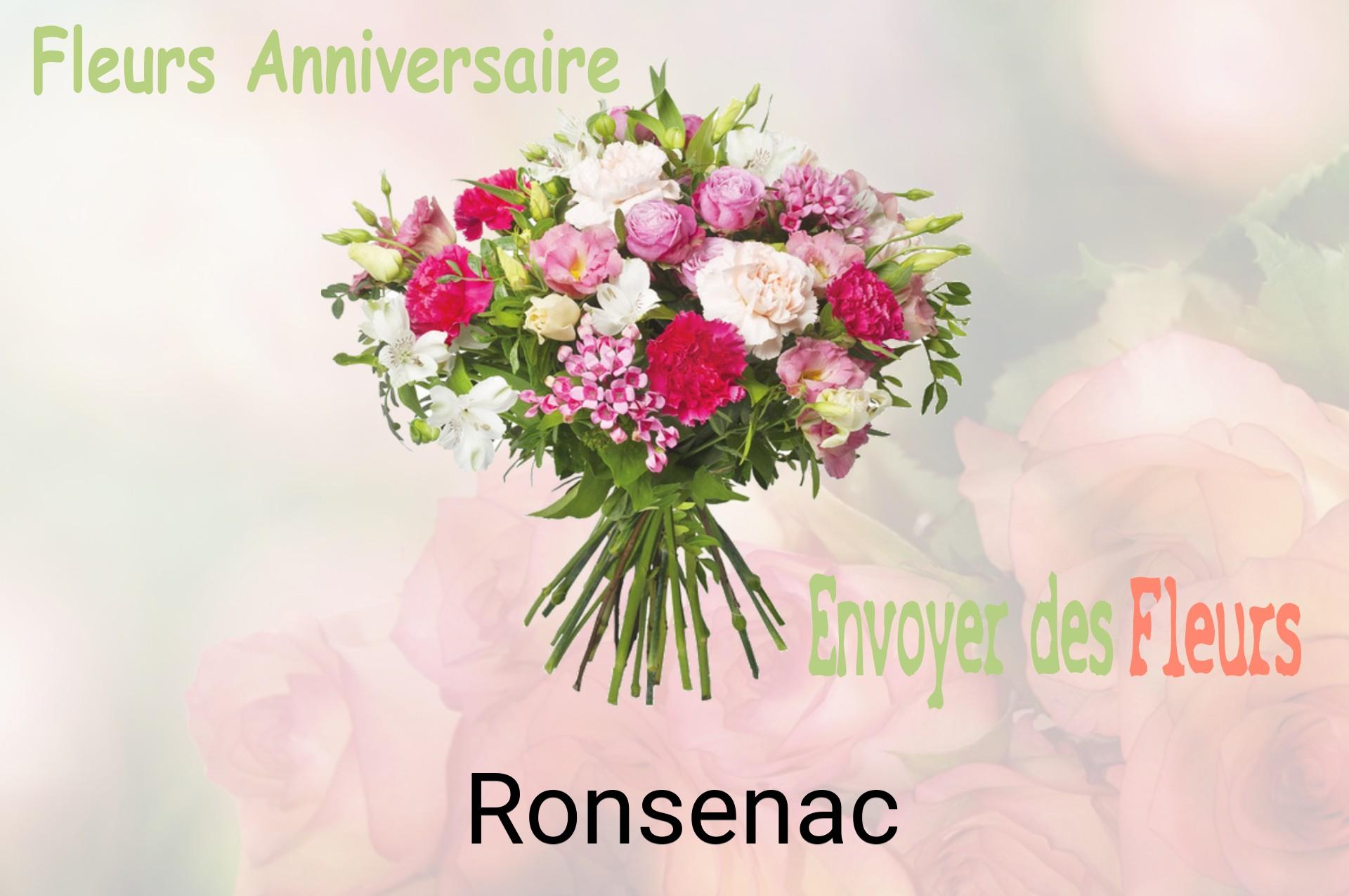 Bouquet de fleurs d’anniversaire livré à Ronsenac